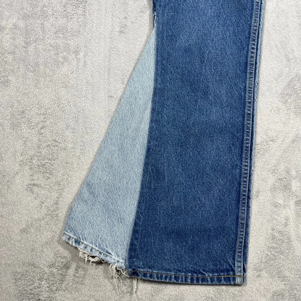 Vtg 90's Levis 517 Jeans 36x38(34x37) USA Orange Tab Bell Bottom Flare Upcycled